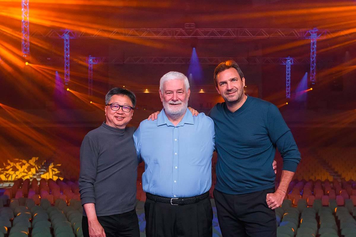 Alain Law Min and Pierre Guy Noel posing for a phoptodfor TH!NK
